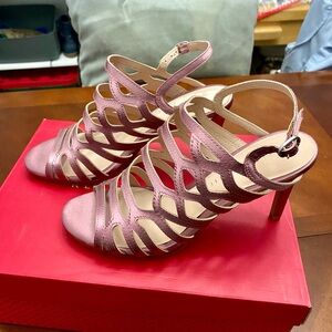 Elegant Pink Strappy Heels